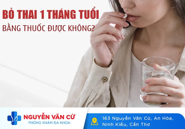 Bỏ Thai 1 Tháng Tuổi Bằng Thuốc Được Không?