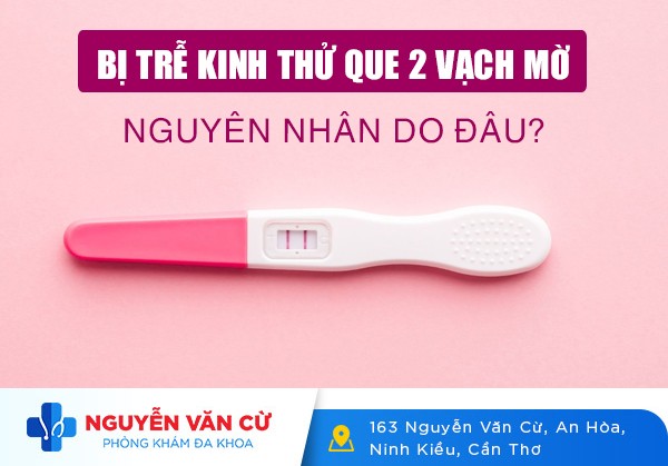 Giải Đáp Thắc Mắc: Bị Trễ Kinh Thử Que 2 Vạch Mờ
